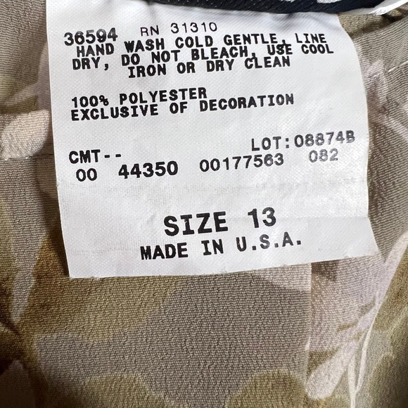 VTG A. Byer Floral Mini Skirt Lace Trim Y2K Sz. 13 LRG Cottage Boho Preppy USA - Picture 5 of 8